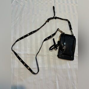 Aimee Lestenberg Small Black Crossbody Purse With ID Window (New)